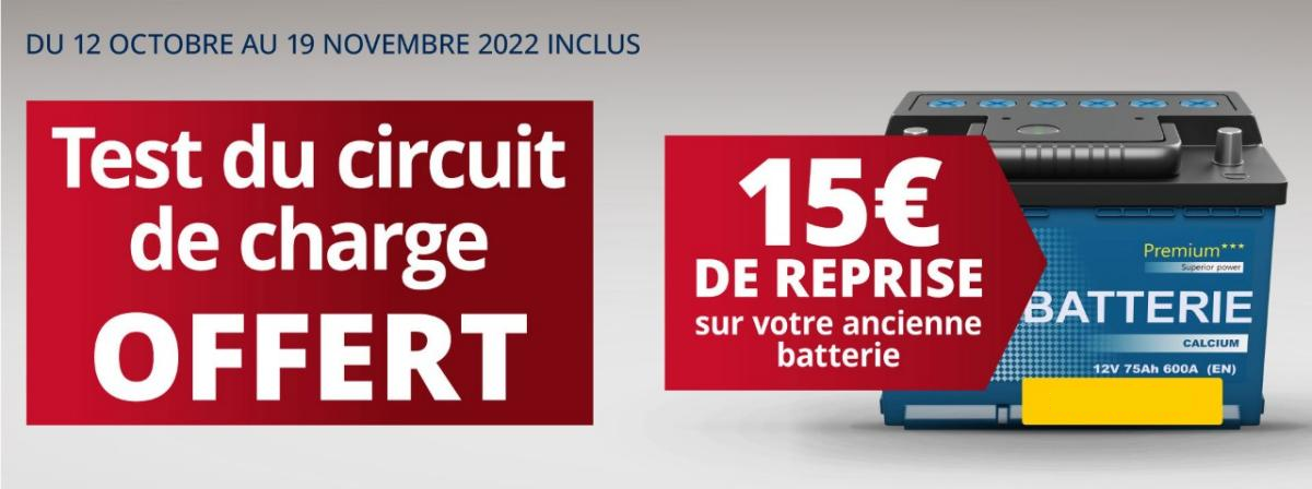 TEST BATTERIE 15€ DE REPRISE