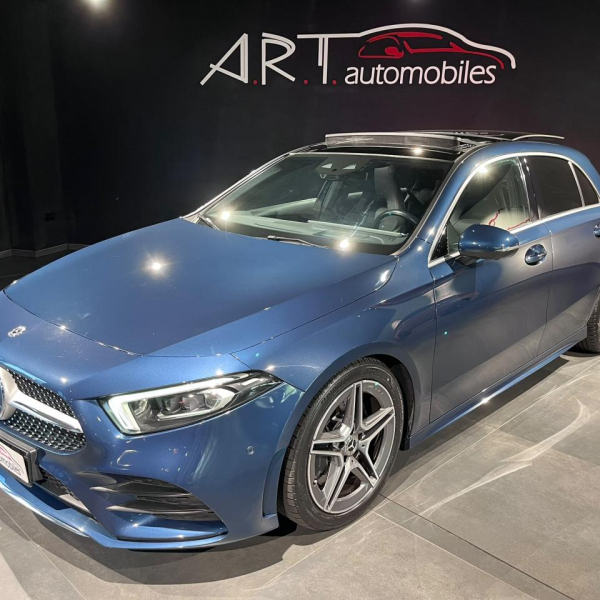 MERCEDES CLASSE A 220 D 190 AMG LINE 8G-DCT Attelage Toit ouvrant HUD Caméra 360 Carplay
